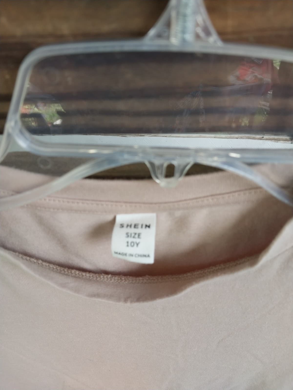 Shein Tan Colored Girls T-Shirt. Size 10Y - Thumbnail 3