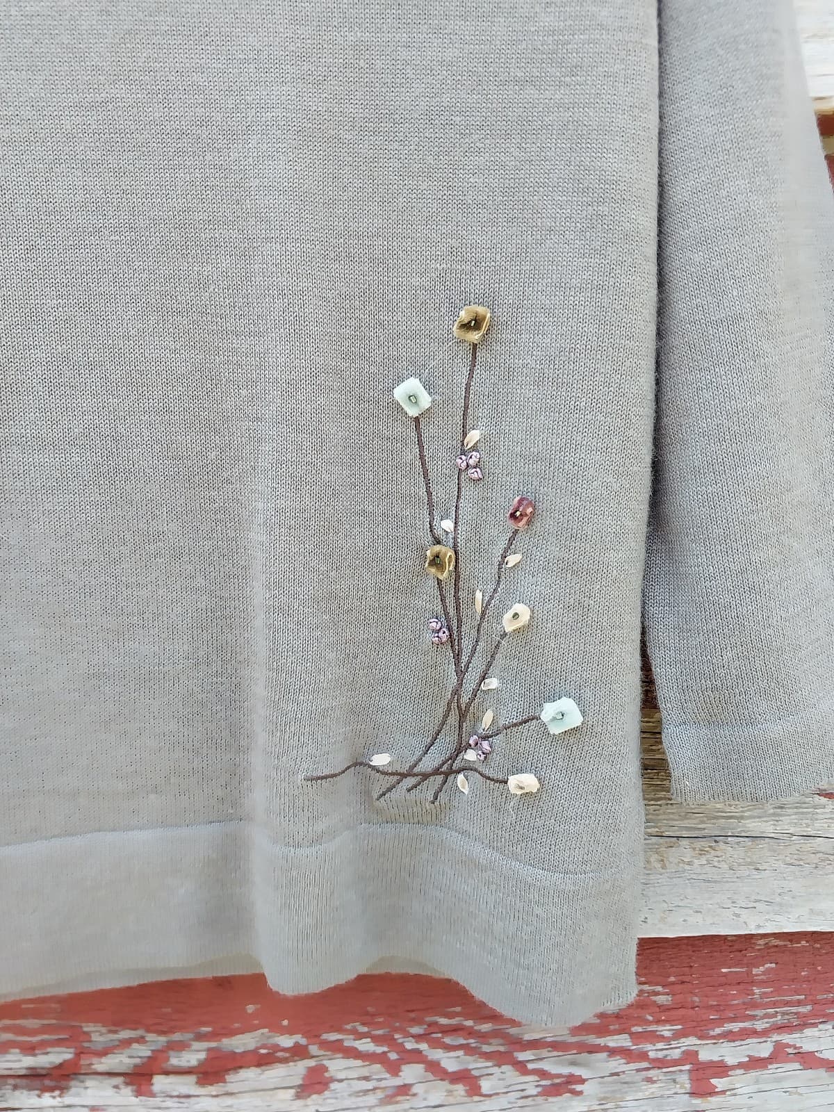 Grace KnitWear Sweater with 3/4 Sleeves. - Thumbnail 3