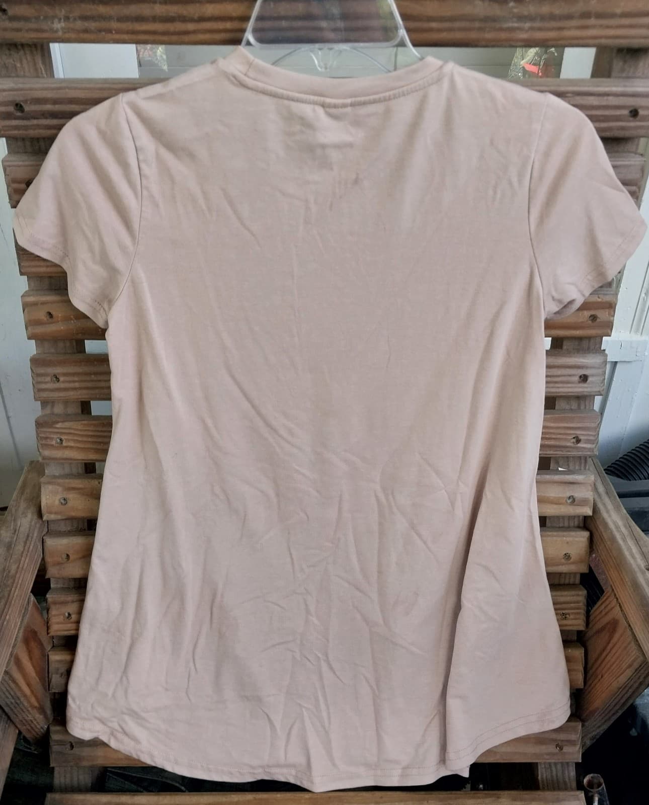 Shein Tan Colored Girls T-Shirt. Size 10Y - Thumbnail 2