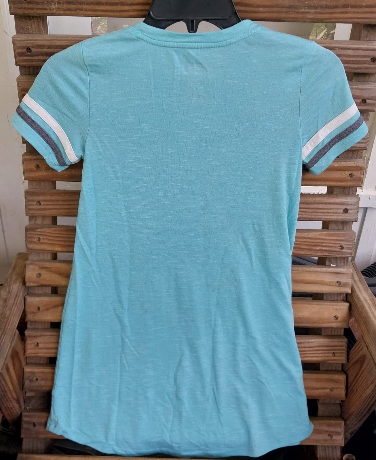 SO® Colorblock (Blue) Varsity Tee Dress. Size 8 - Thumbnail 3