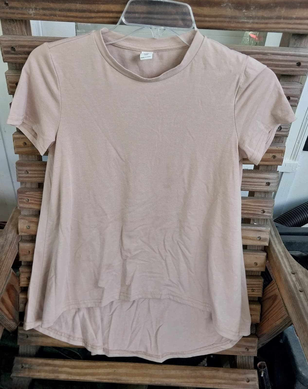 Shein Tan Colored Girls T-Shirt. Size 10Y - Image 1