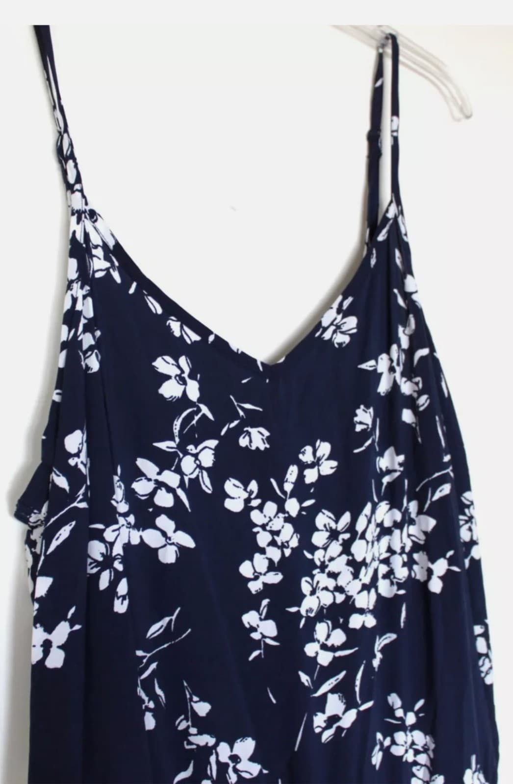 Gap Blue and white floral jumpsuit, XS - Thumbnail 2