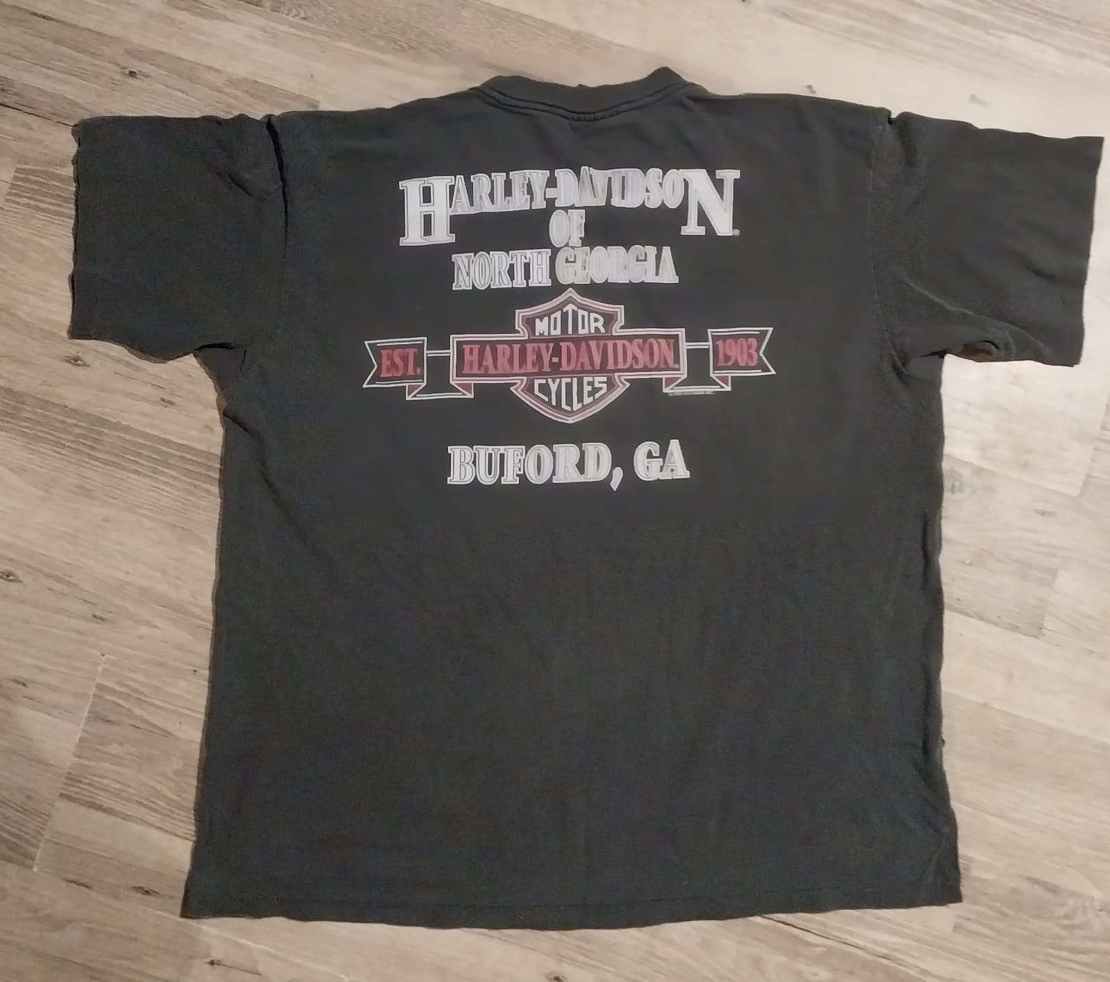 Vintage Harley Davidson T-shirt, Buford, GA. Dated 1992. Great condition - Thumbnail 2