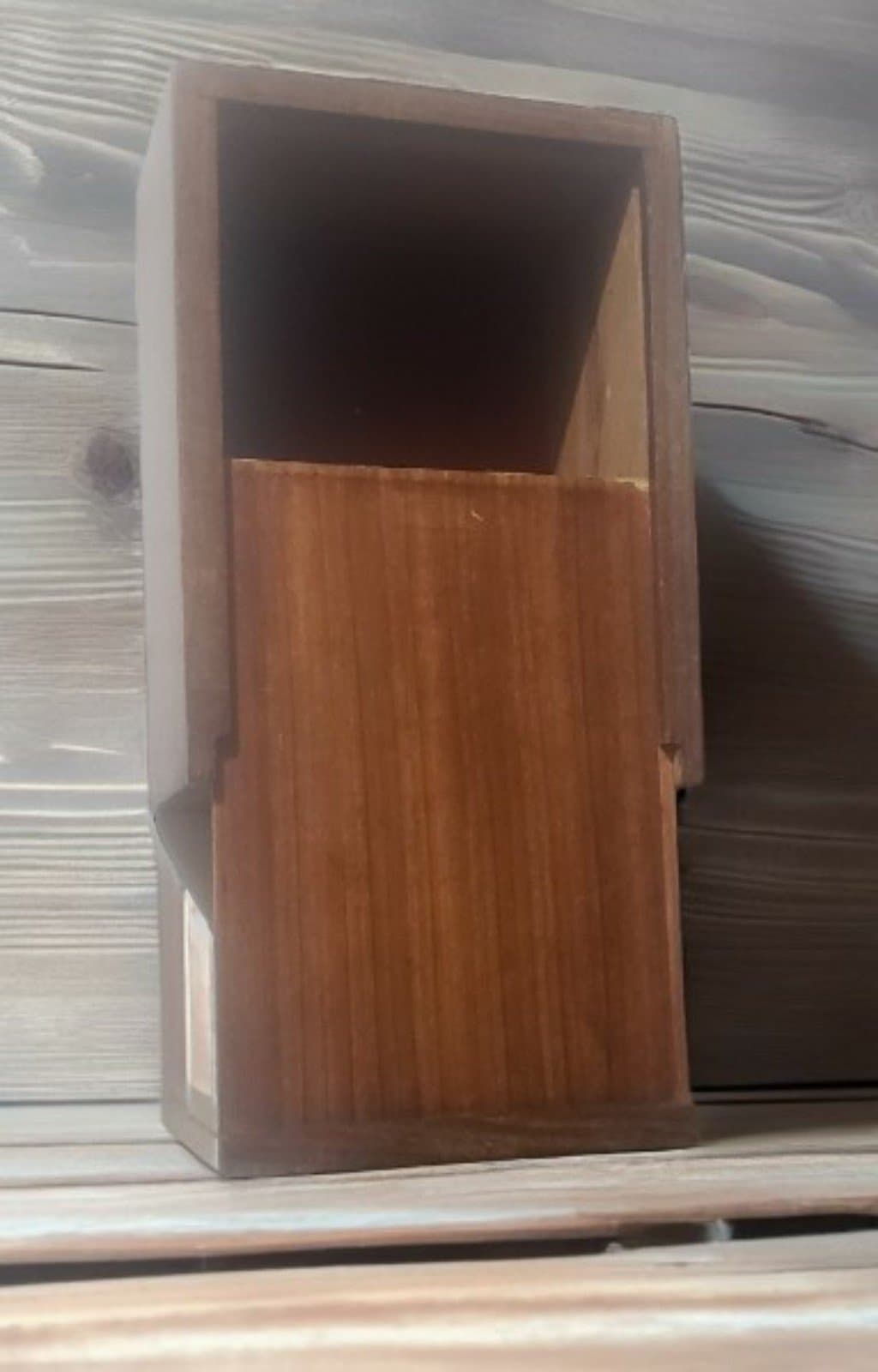 Vintage Intricate Hand Carved Wood Wooden Box Keepsake Trinket Box - Thumbnail 4