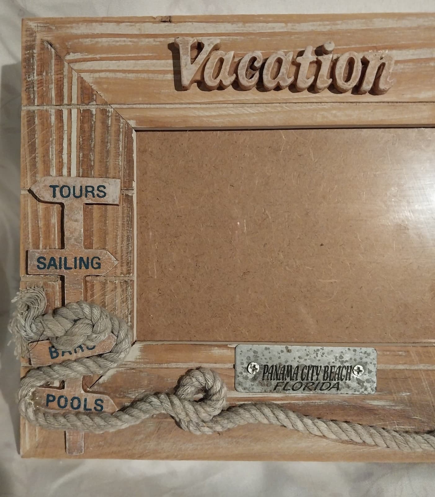 Panama City Beach, Florida Vacation photo frame. Never Used. Size 8"L x 9.5"W - Thumbnail 2