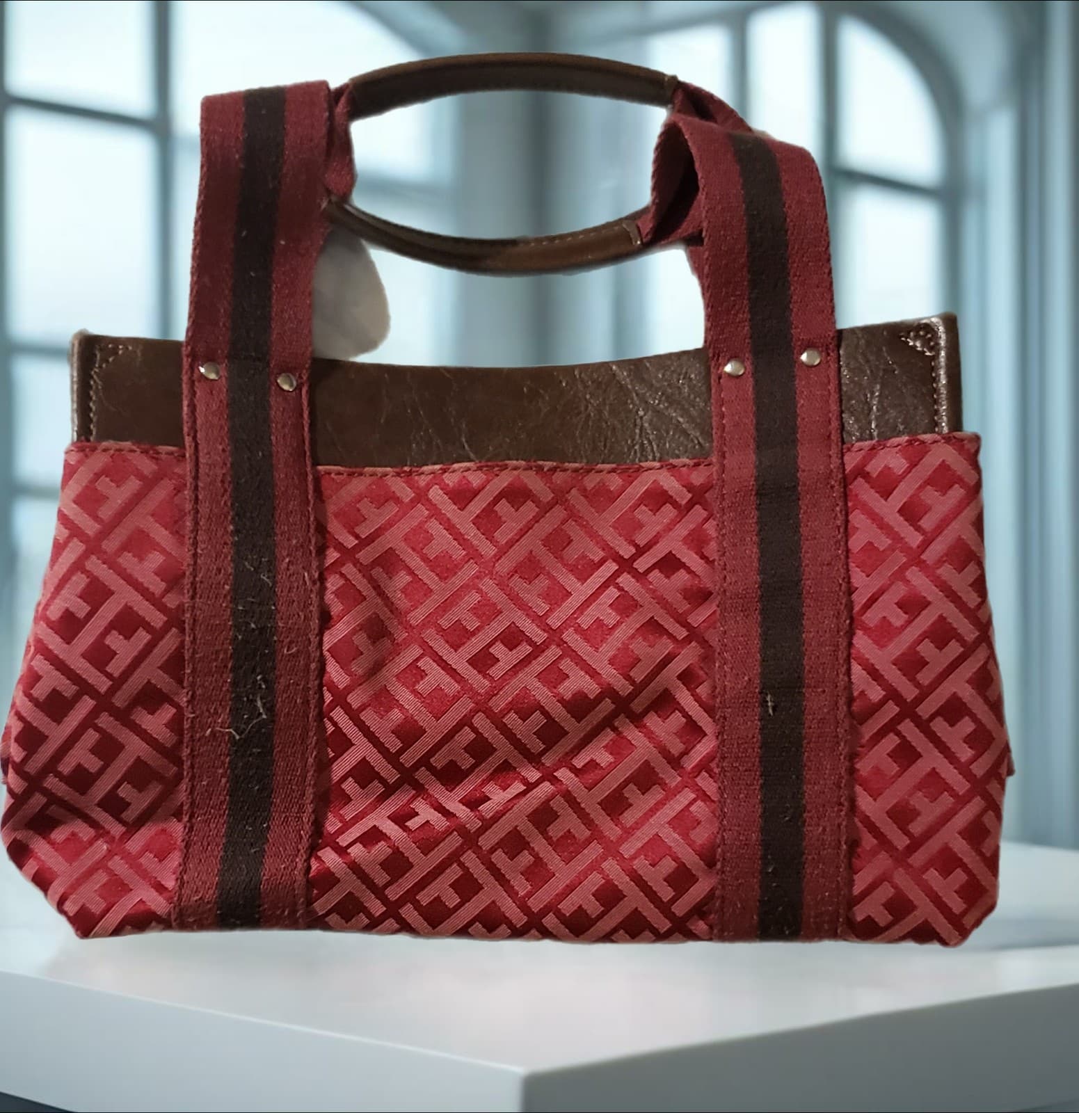 Tommy Hilfiger Maroon Handbag - Thumbnail 2