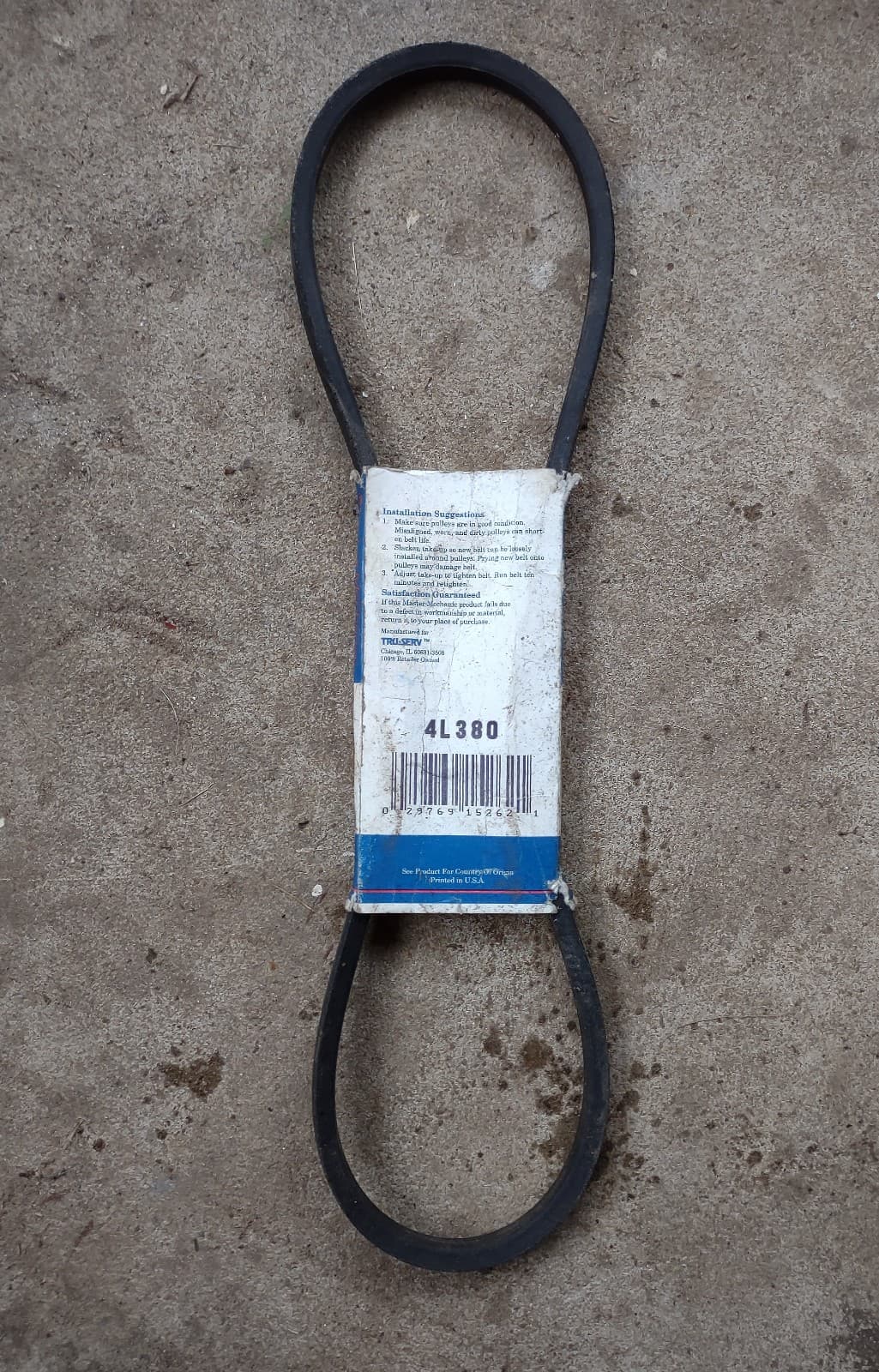 Master mechanic 4L380 V belt 1/2” x 38” - Thumbnail 2