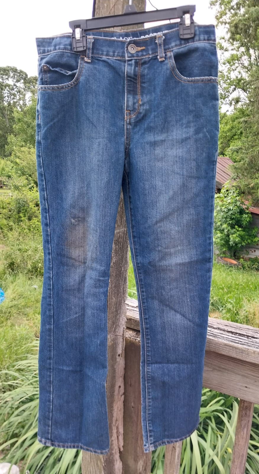 Place Jeans Girl's Juniors Size 14 Blue Bootcut Leg Denim - Image 1