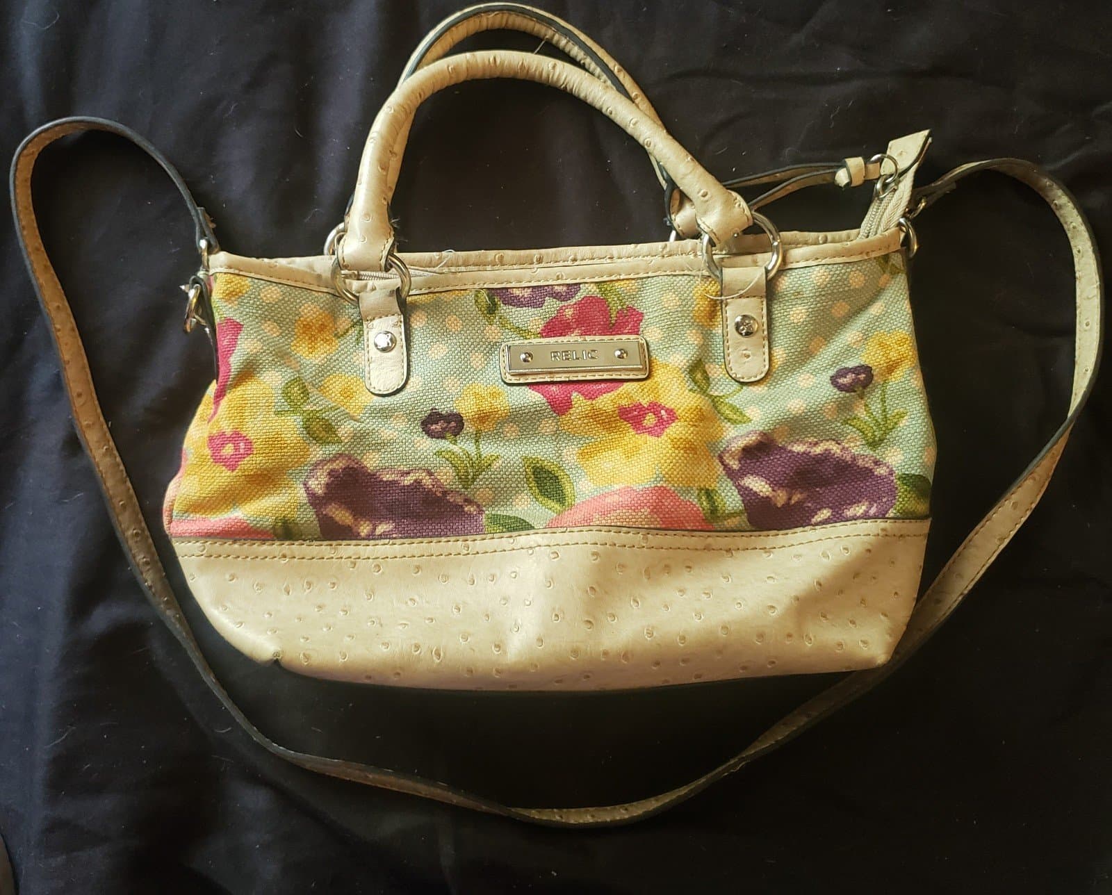 Relic Tropical Flowers Crossbody Shoulder Purse Handbag - Image 1