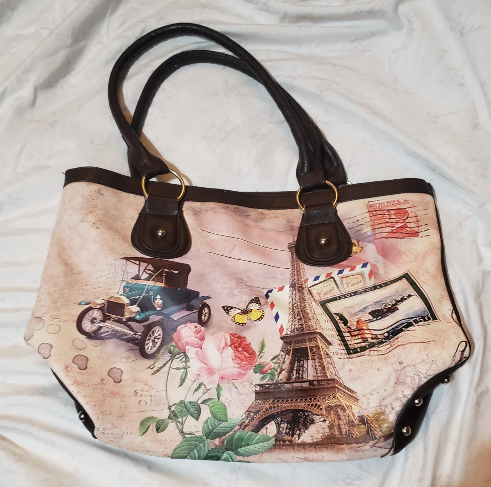 Paris themed, medium size purse - Thumbnail 4