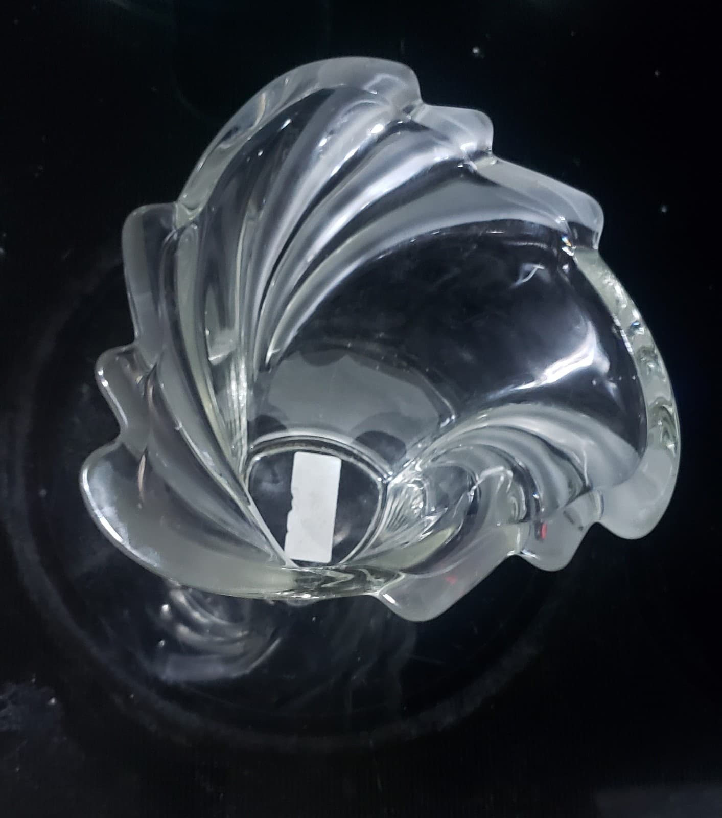 Mikasa Crystal Clear Swing Vase 9-1/2" Made in Germany - Thumbnail 4