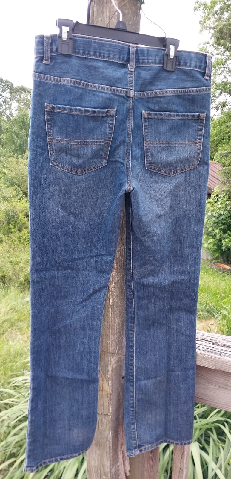 Place Jeans Girl's Juniors Size 14 Blue Bootcut Leg Denim - Thumbnail 2