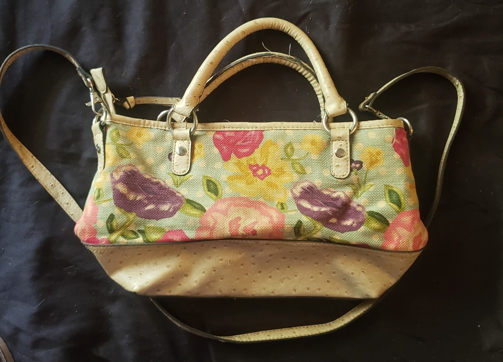 Relic Tropical Flowers Crossbody Shoulder Purse Handbag - Thumbnail 3