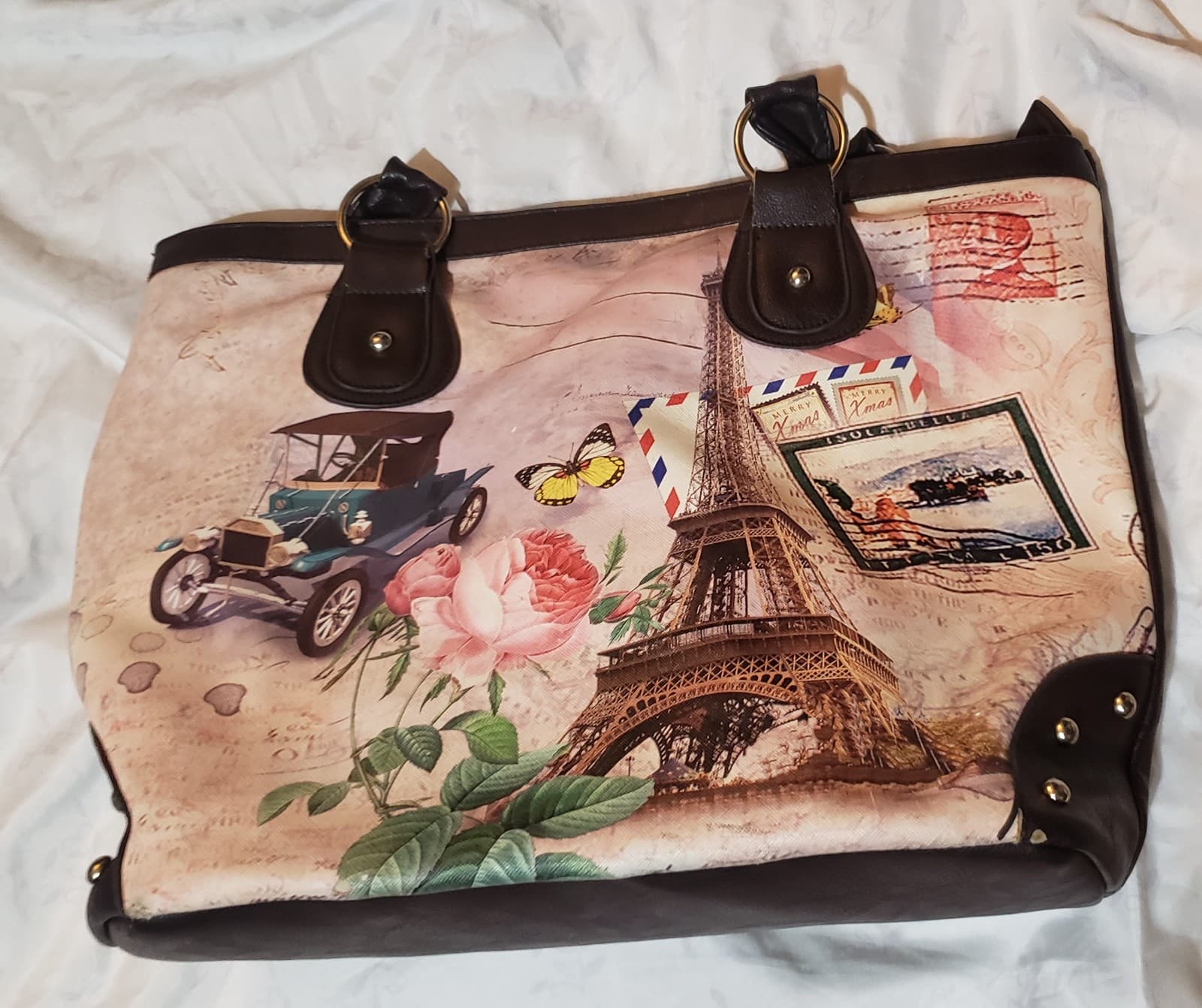 Paris themed, medium size purse - Thumbnail 3