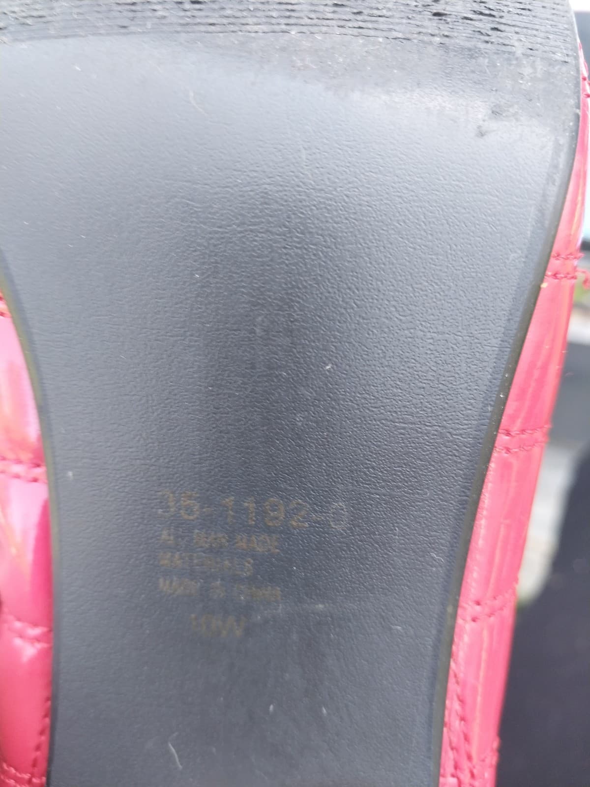 Bijou Red Embroidered Patent Leather Lace Low Booties Size 10W - Thumbnail 7