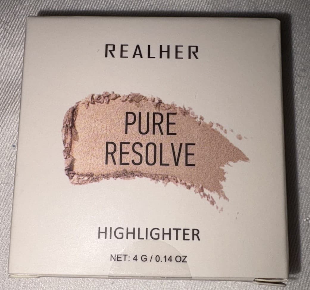 RealHer Pure Resolve Highlighter 4g / 0.14 Oz NIB - Image 1
