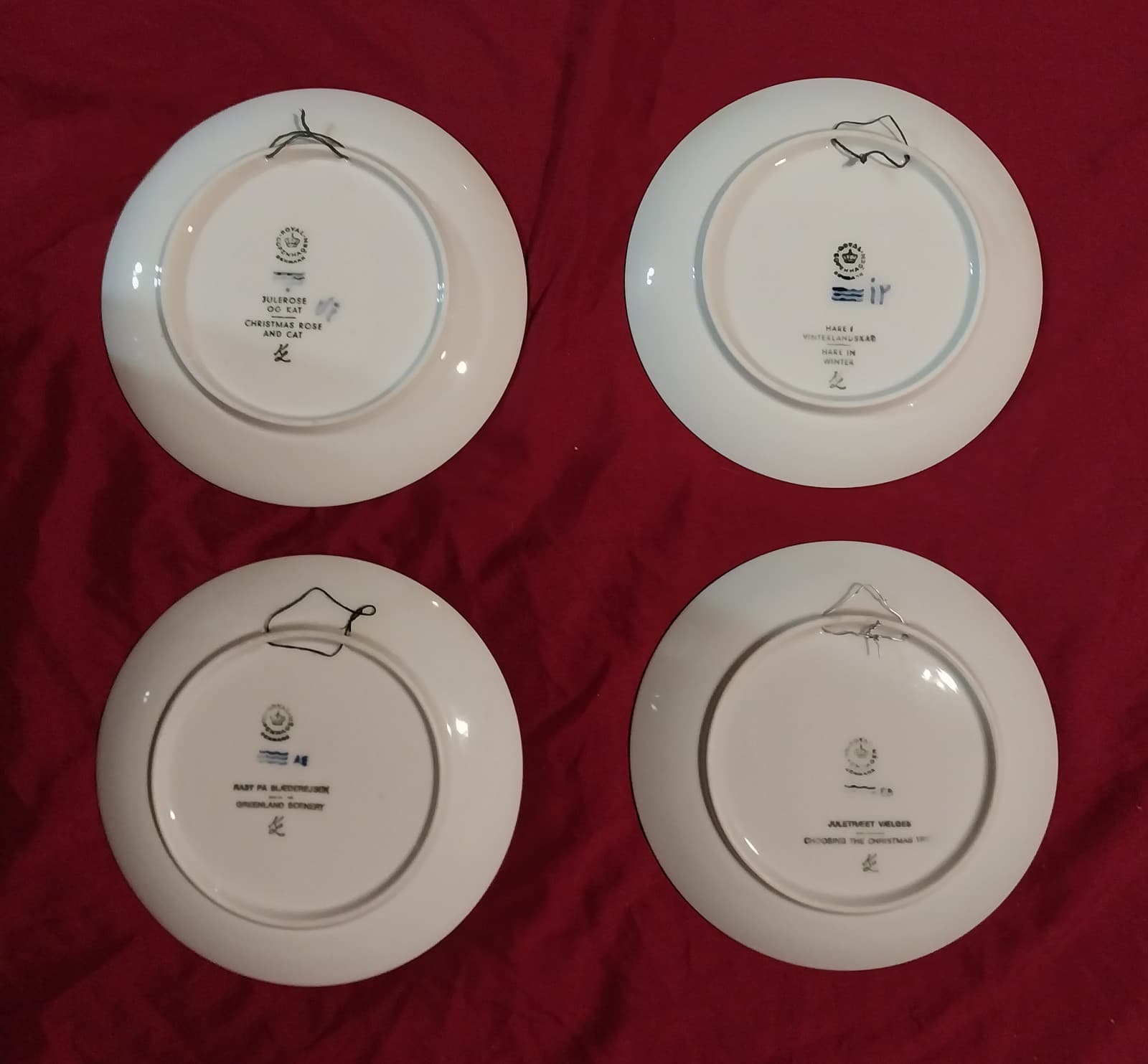 4 Royal Copenhagen Christmas Plates. Years Are 1970, 1971, 1978 & 1979. - Thumbnail 2