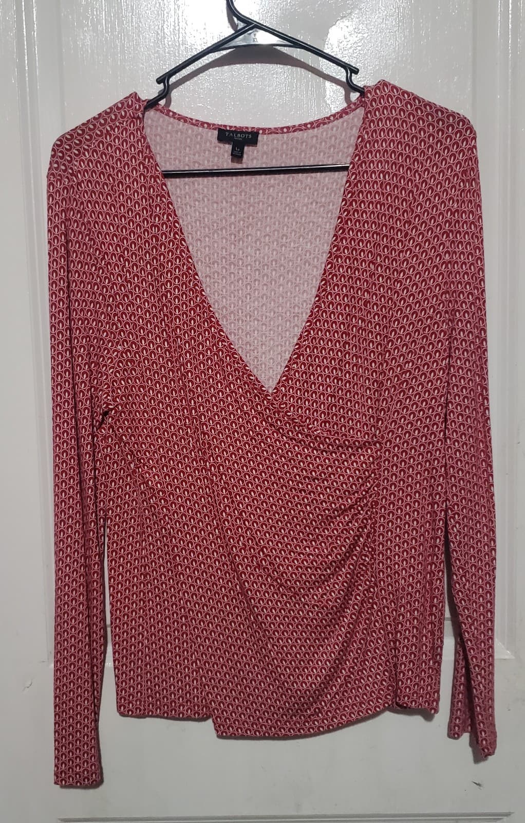 Talbots Petite V Neck Long Sleeve. Shirt Size Large Petite - Thumbnail 2