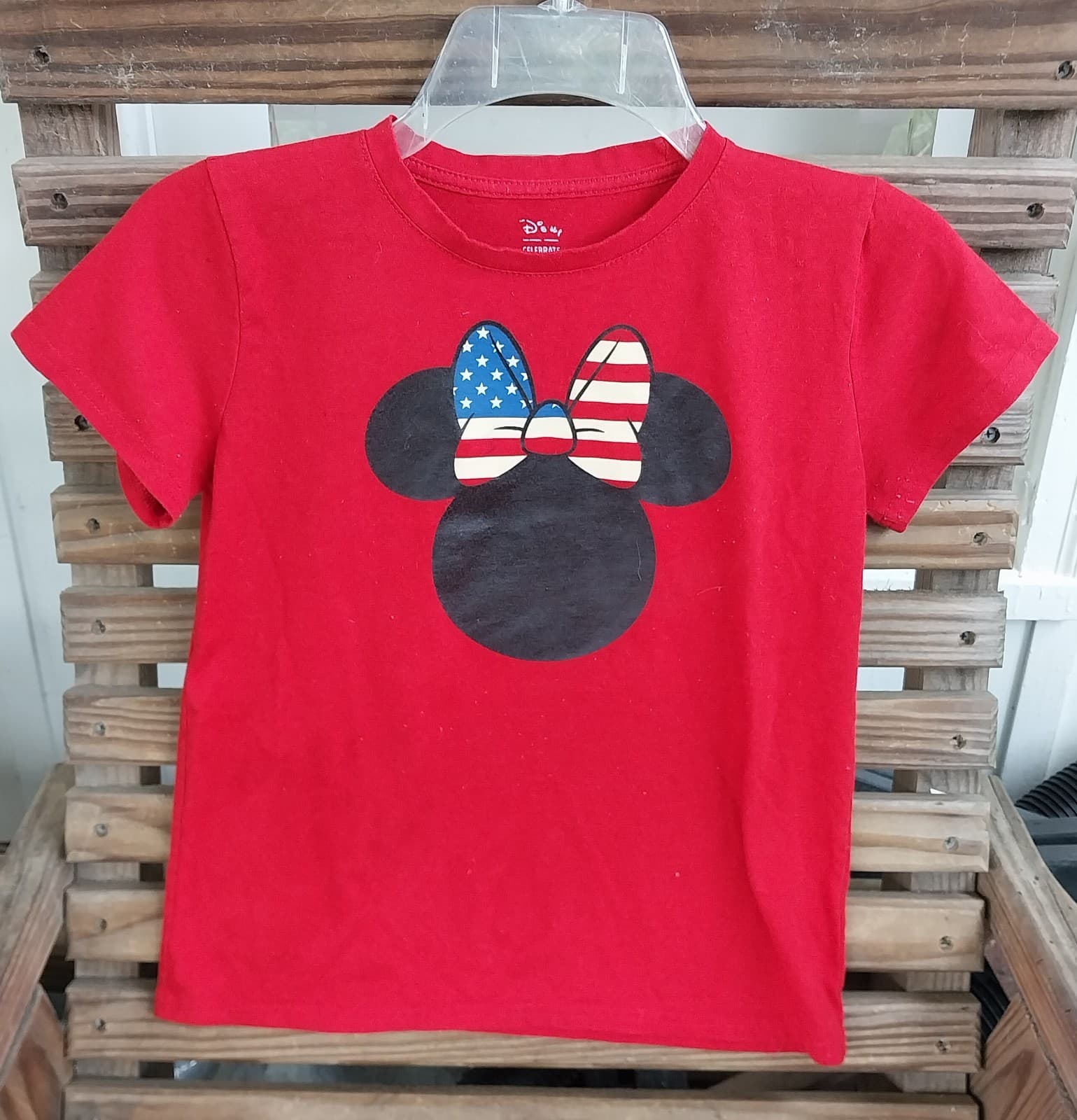 Disney Girls Red Minnie Mouse Shirt - Image 1