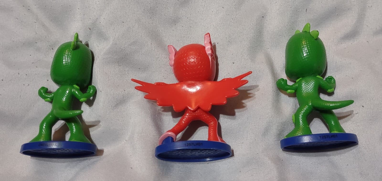 PJ Masks Cake Toppers PVC Figures 2 1/4" Gekko Green Owlette Red. 3 included - Thumbnail 2