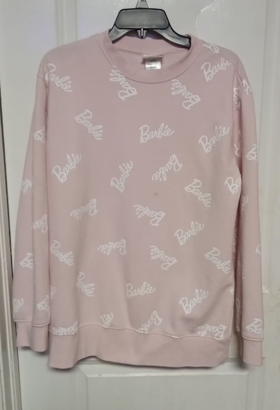 Barbie Pink Logo Women's Sweatshirt. Size Medium - Thumbnail 3