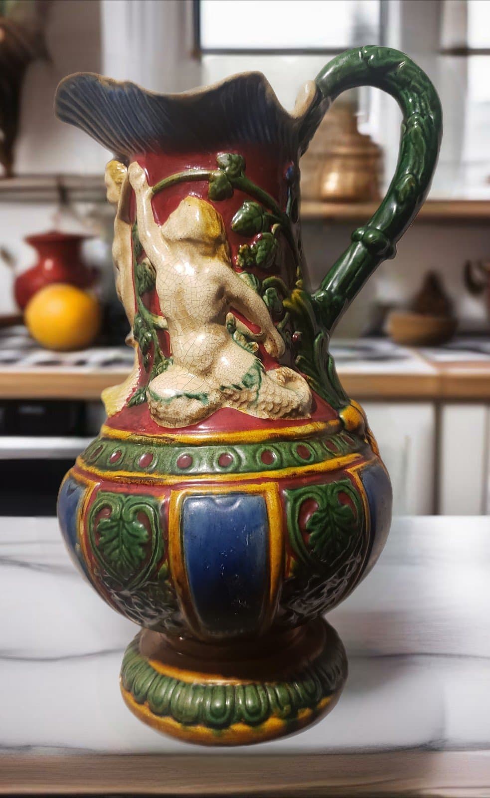 Decorated High Relief Jug - Image 1