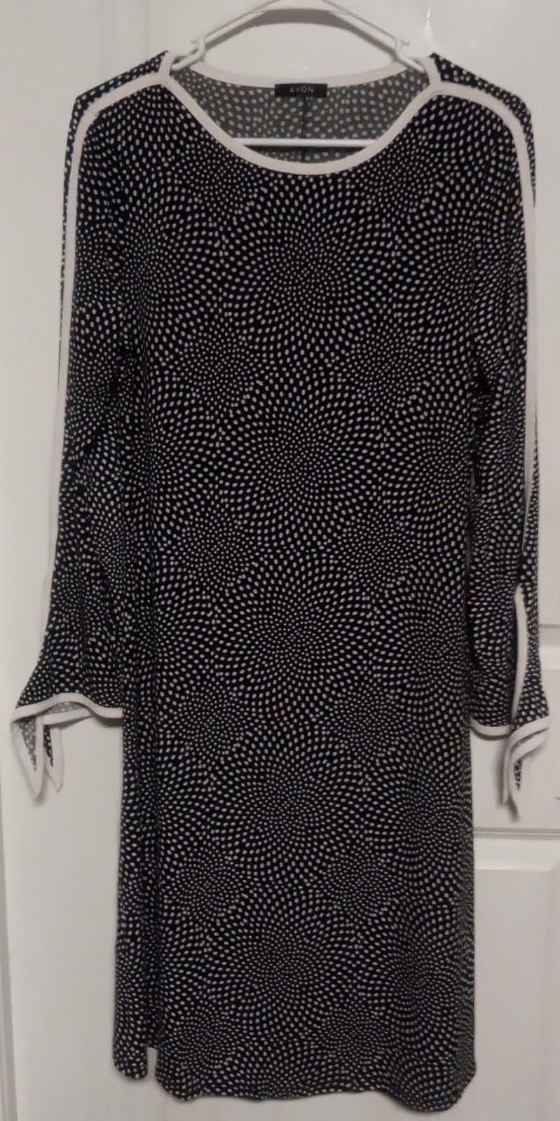 Avon Long Sleeve Polka dot Midi Dress. Never worn - Image 1
