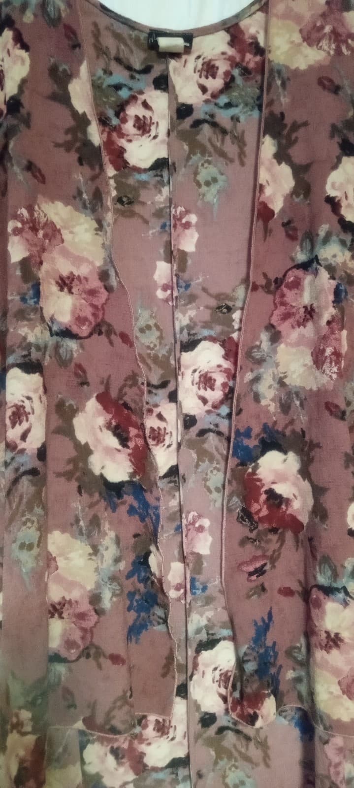 My Invasion Hi-Lo Design Floral Duster - Thumbnail 2