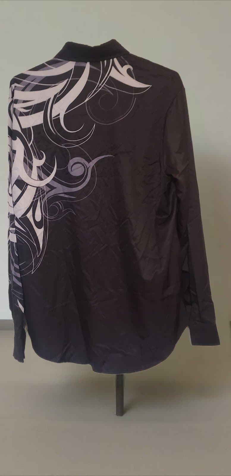 Mens Shirts Fashion Trend Printing Loose Fitting Long Sleeved Simple Comfortable - Thumbnail 3