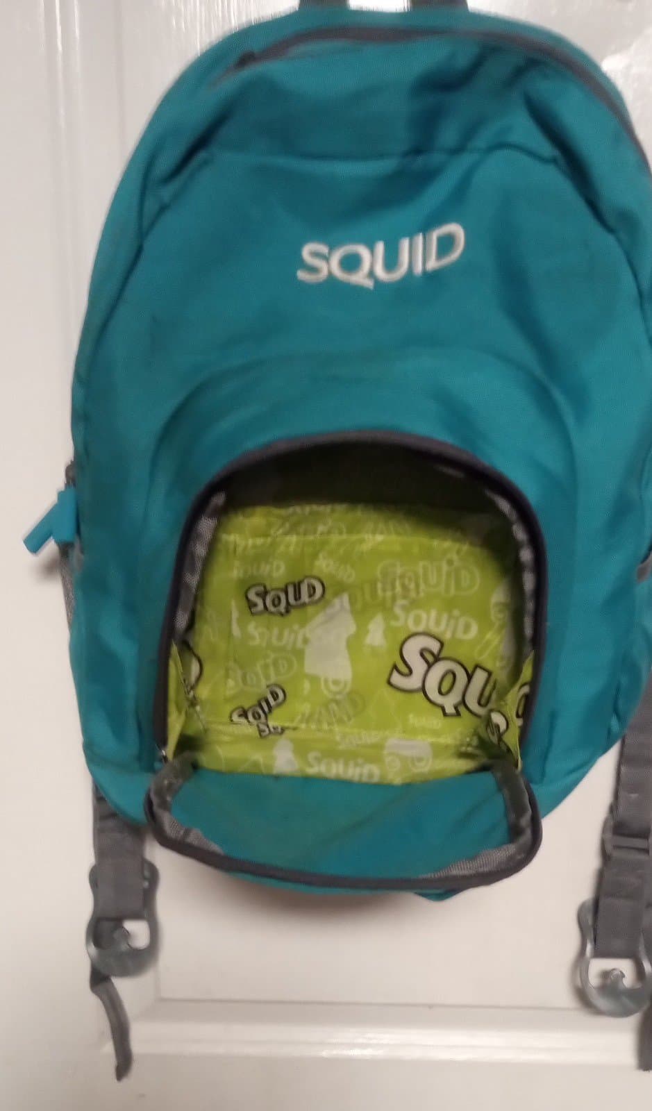 Squid Green Color Kids Backpack - Thumbnail 3