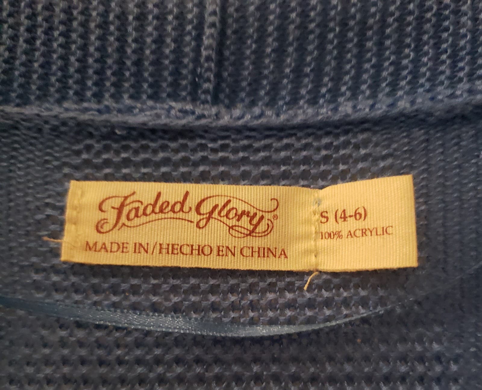 Blue Cardigan Sweater-Faded Glory-Ladies - Thumbnail 2