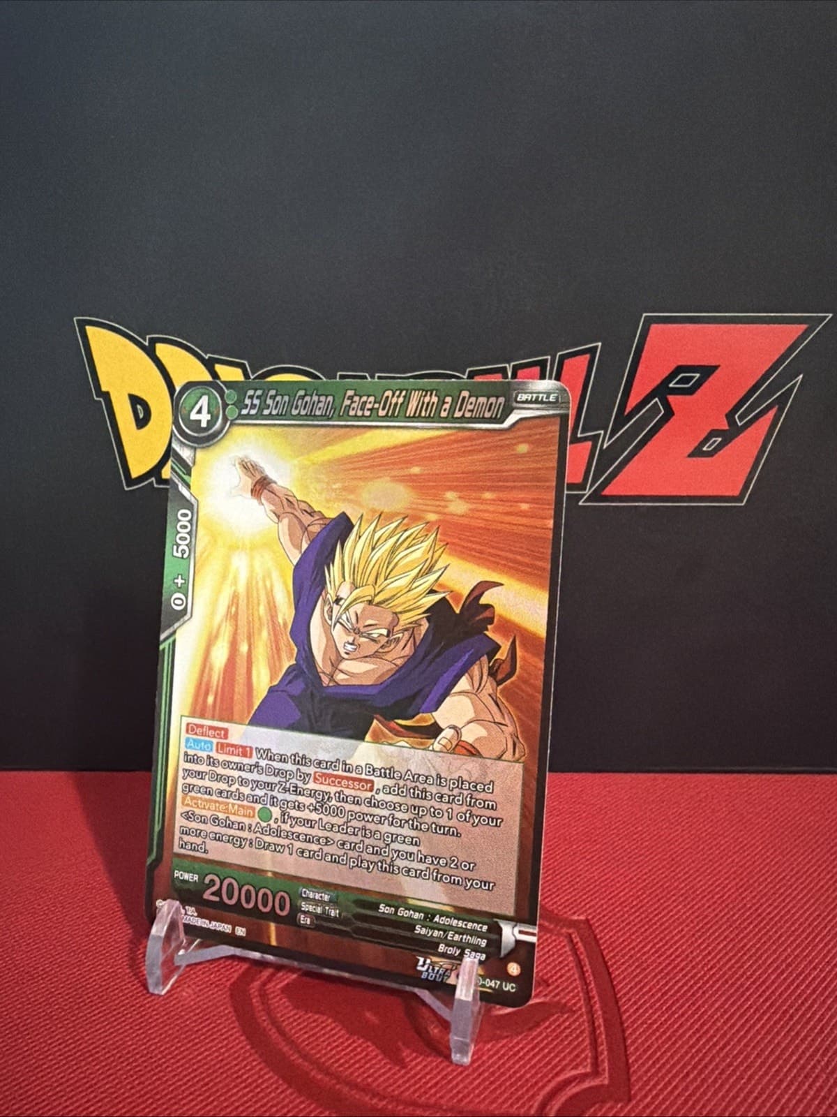 SS Son Gohan, Face-Off with a Demon BT30-047 Foil DBS Three Glorious Fighters - Thumbnail 3
