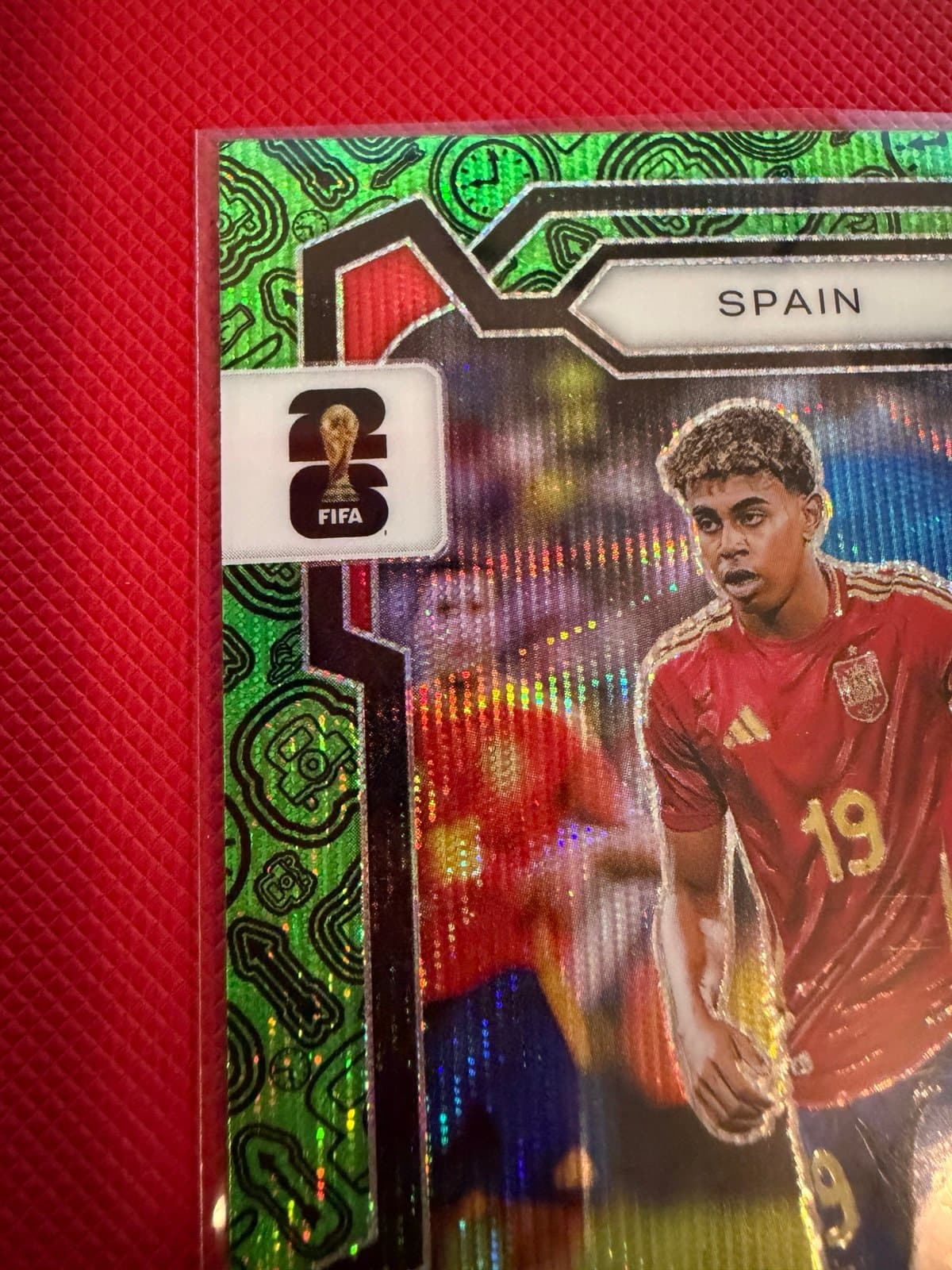 Lamine Yamal 2026 Panini Prizm Monopoly FIFA World Cup #41 Green Wave - Thumbnail 4