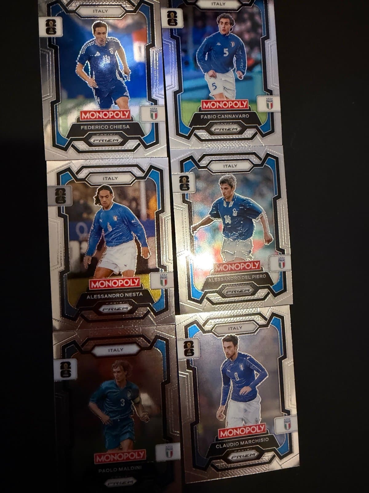 2026 Fifa World cup panini Prizm monopoly Italy LOT - Image 1