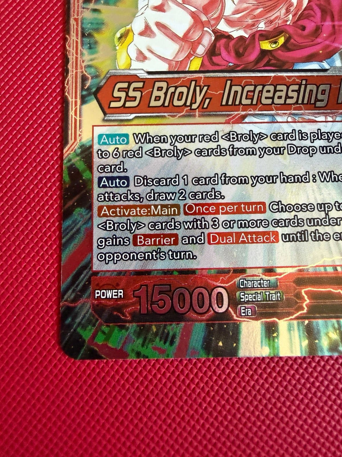 Dragon Ball Fearsome Rivals - SS Broly, Increasing Power - BT29-002 - FOIL - Thumbnail 3