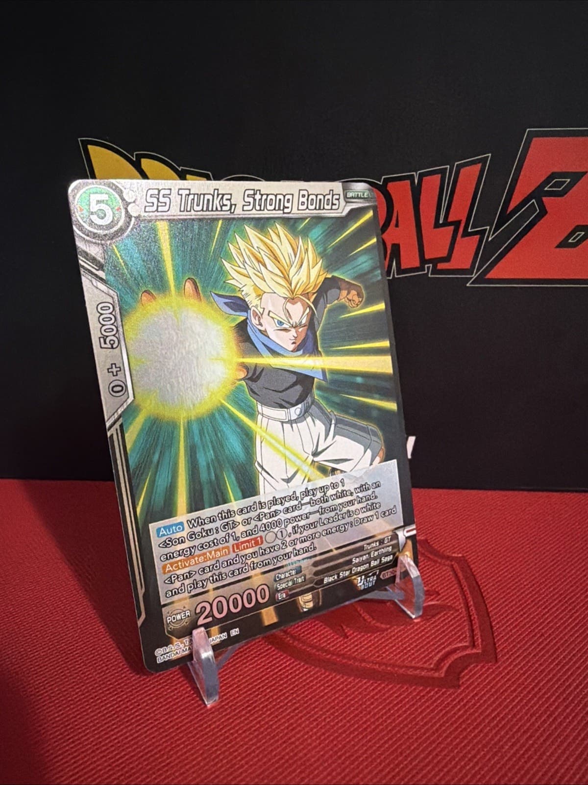SS Trunks, Strong Bonds BT30-128 Rare Foil Dragon Ball Three Glorious Fighters - Thumbnail 3