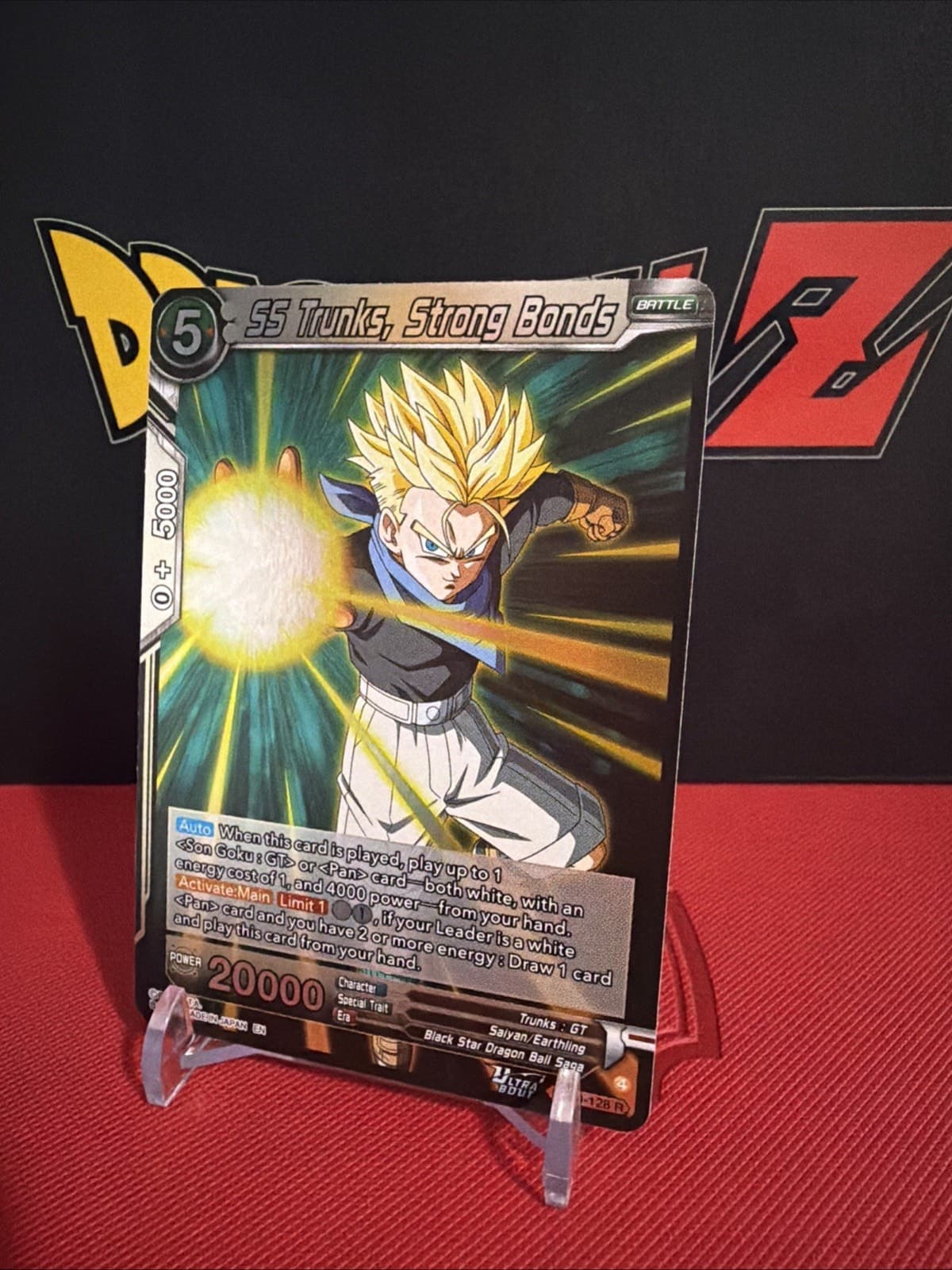SS Trunks, Strong Bonds BT30-128 Rare Foil Dragon Ball Three Glorious Fighters - Thumbnail 2