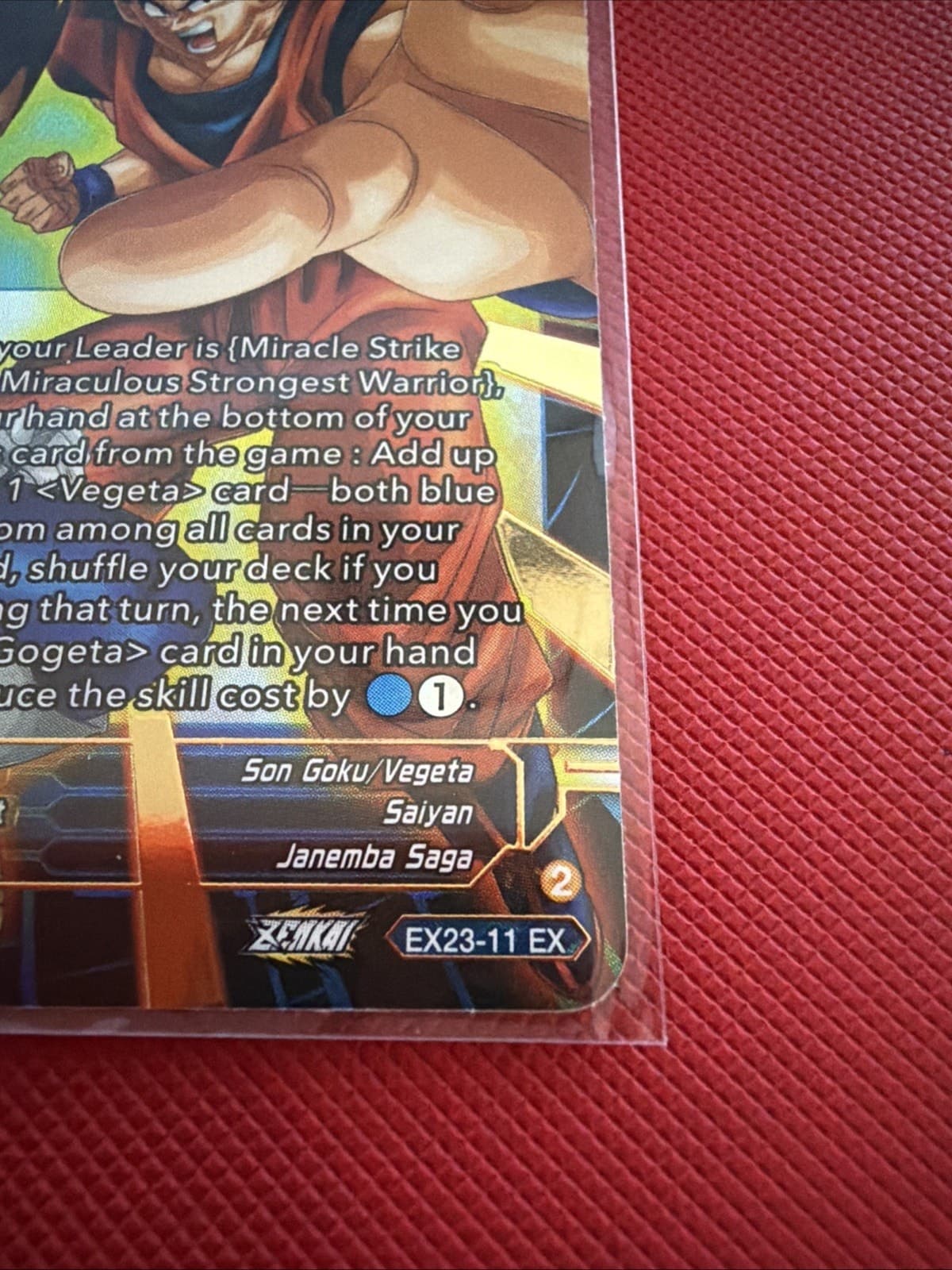 Son Goku & Vegeta, Pre-Fusion Warriors EX23-11 EX Dragon Ball Card Game - Thumbnail 3