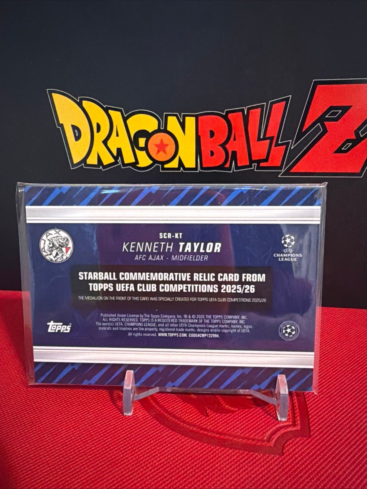 Topps 2025-26 UEFA Club Competitions Kenneth Taylor AFC Ajax Starball Relic - Thumbnail 3