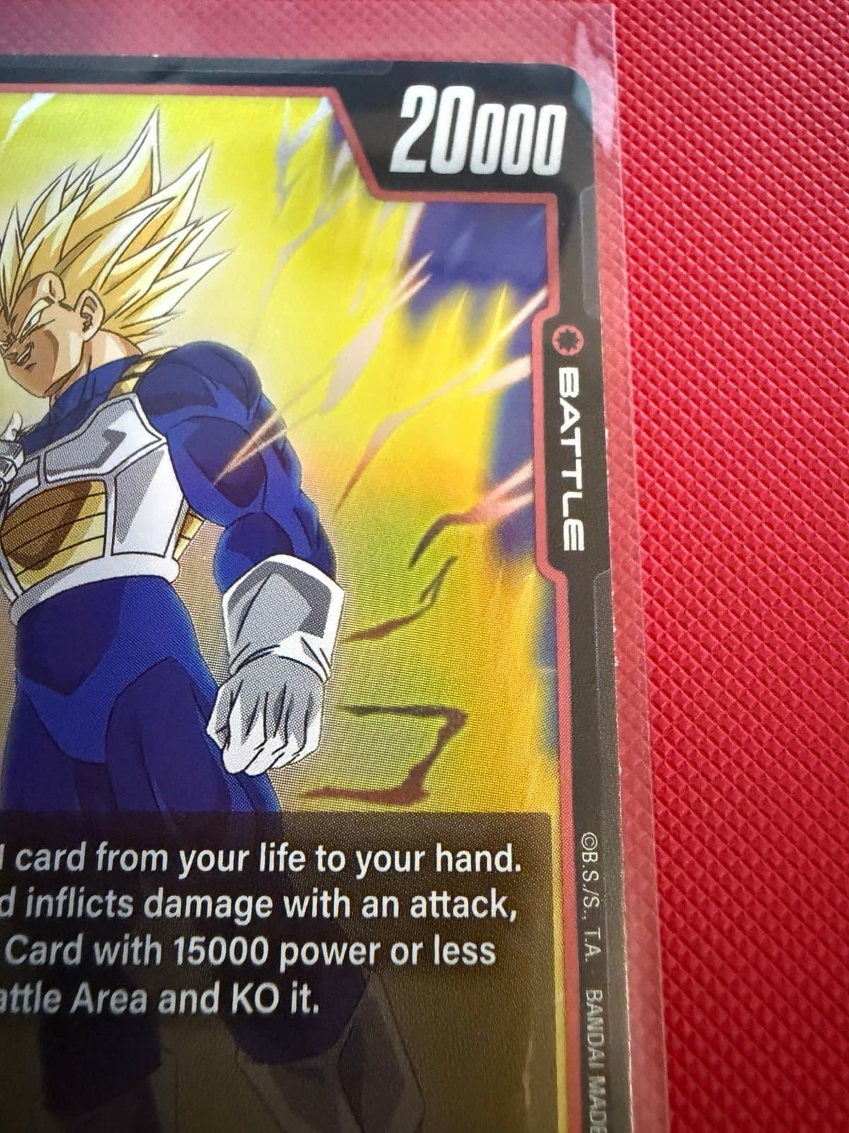 Vegeta FB08-021 Rare Foil Dragon Ball Card GameSuper Fusion World Saiyan's Pride - Thumbnail 3