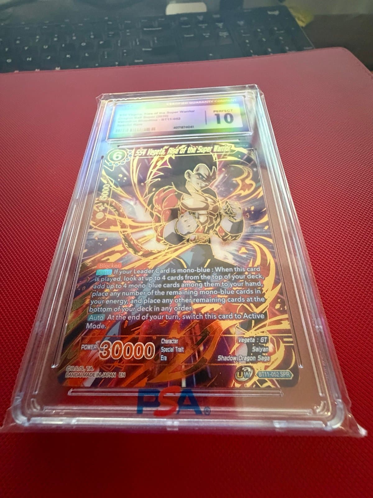 SS4 Vegeta, Rise Of The Super Warrior DBS (2020) Vermillion Bloodline SPR CGC 10 - Thumbnail 2