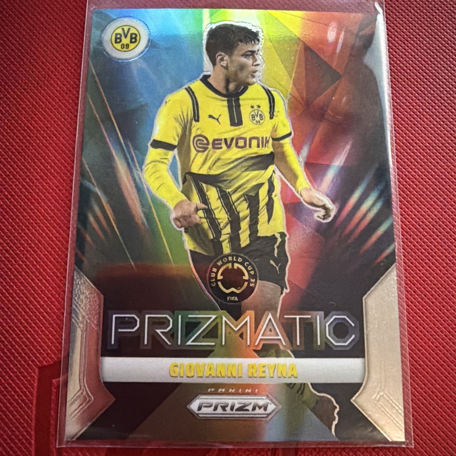 Giovanni Reyna 2025 Panini Prizm FIFA Club World Cup Prizmatic #5 Silver - Image 1