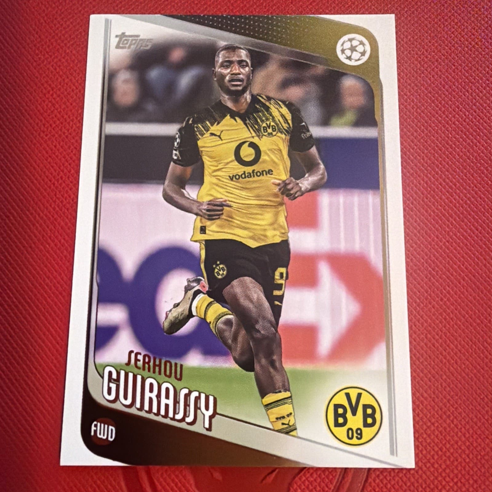 Topps 2024/25 Serhou Guirassy #59 Borussia Dortmund UEFA Champions League Soccer - Image 1