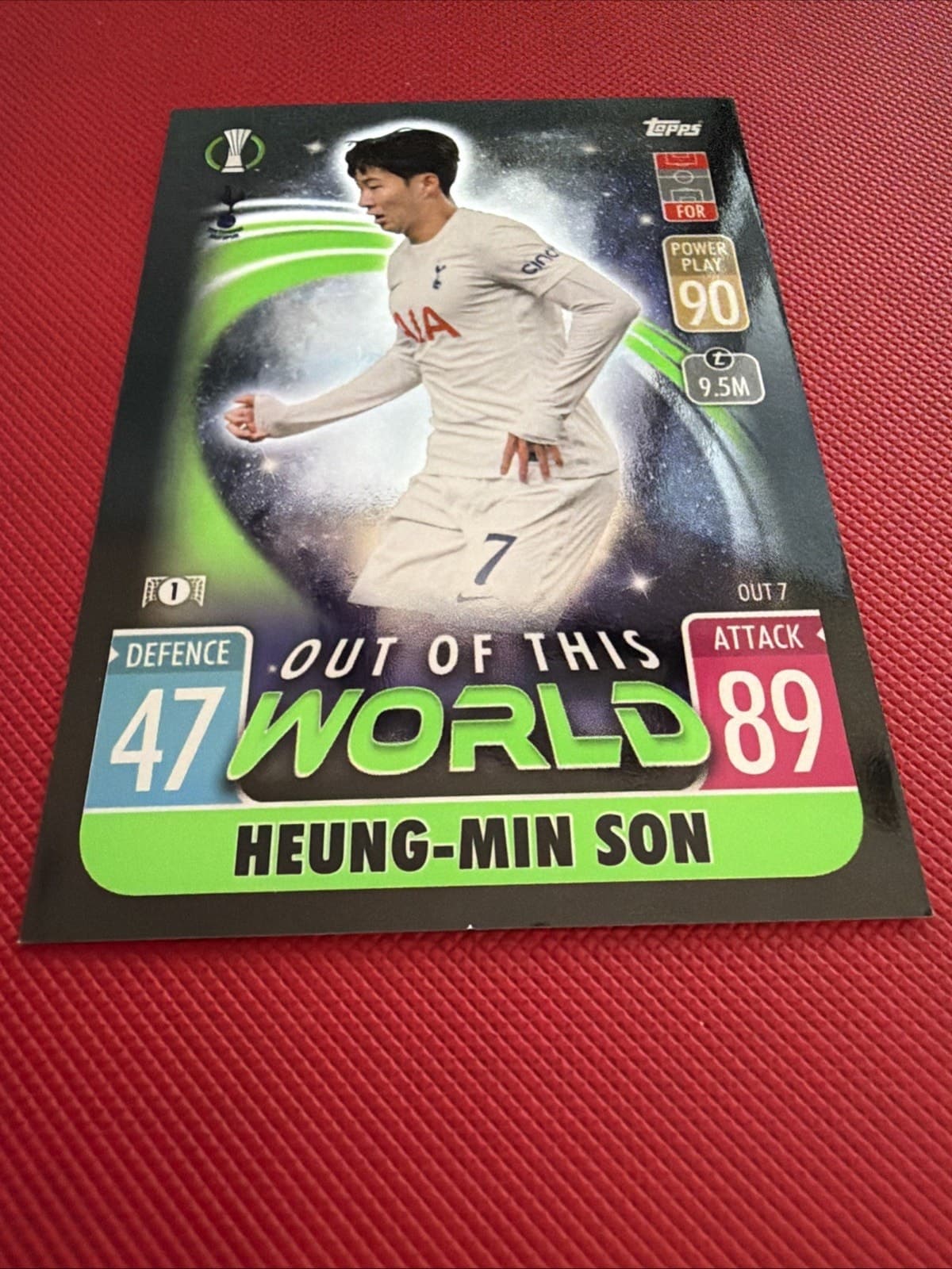 2020/21 TOPPS Match Attax Extra Heung-Min Son OUT OF THIS WORLD card #OUT 7 - Thumbnail 2