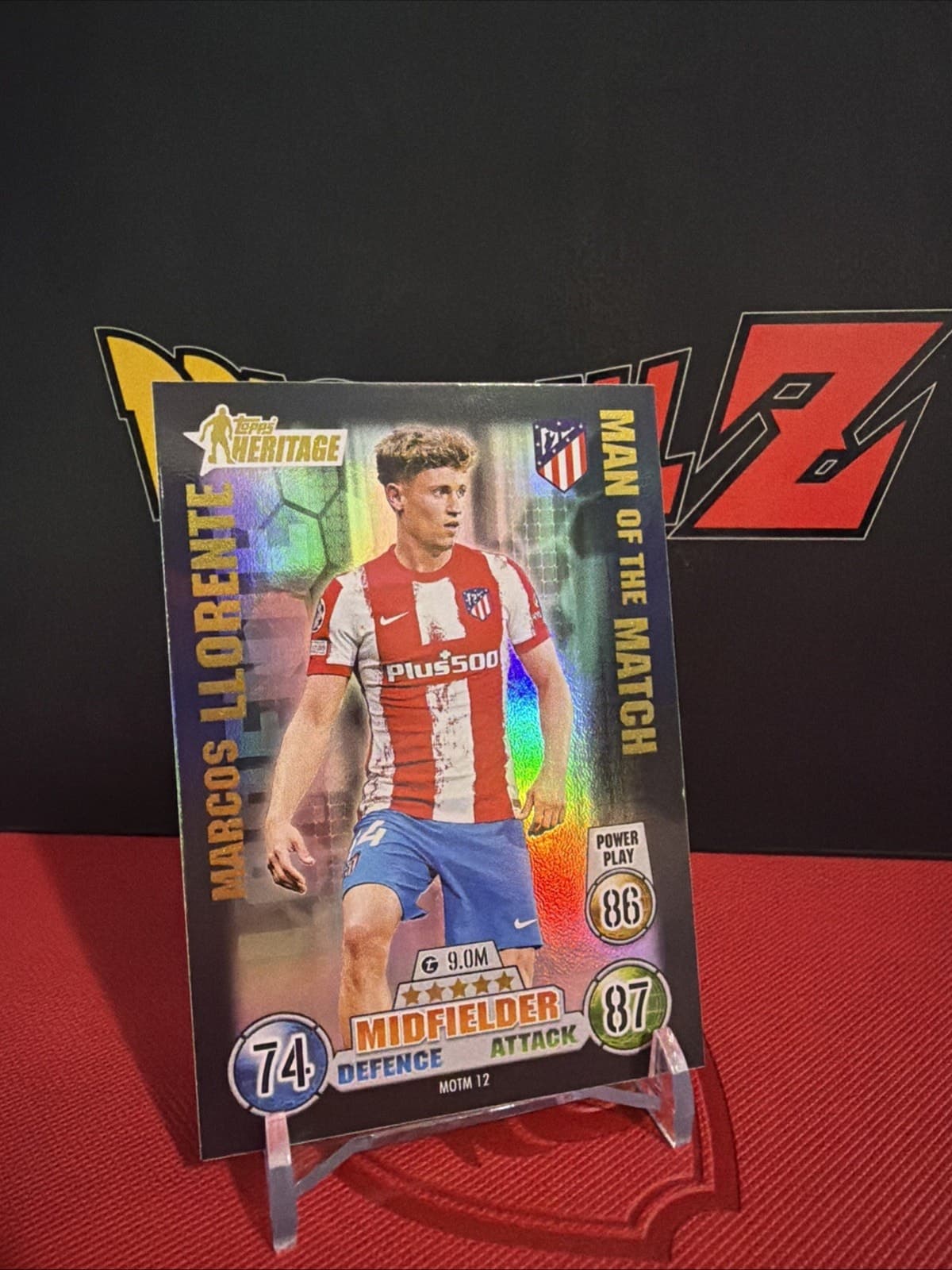 Marcos LIorente 2021-22 Topps Match Attax ' Heritage Man of the Match ' #MOTM12 - Image 1