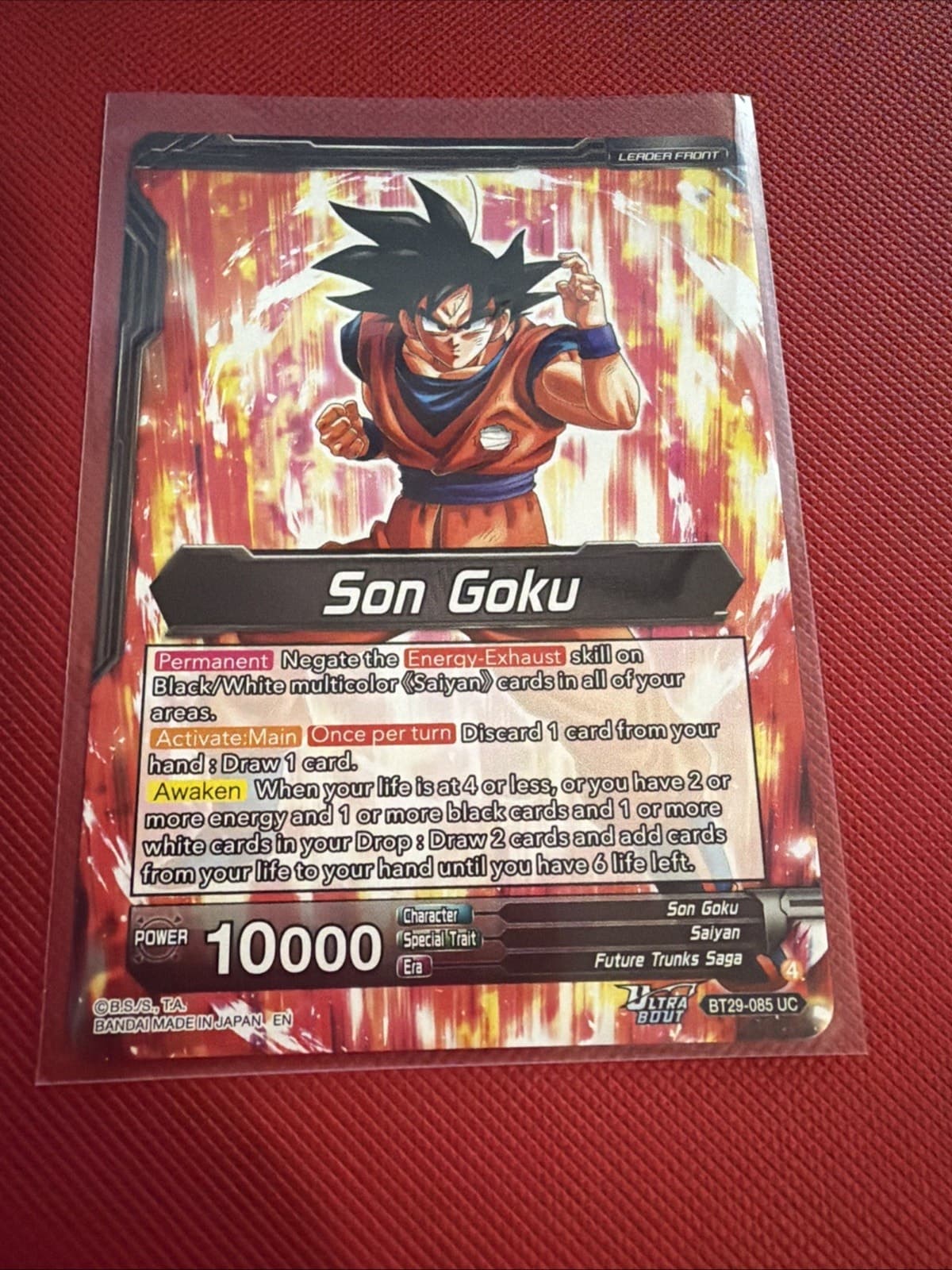 SSB Kaio-Ken Son Goku, Striking A God Foil Dragon Ball Fearsome Rivals BT29-085 - Thumbnail 6