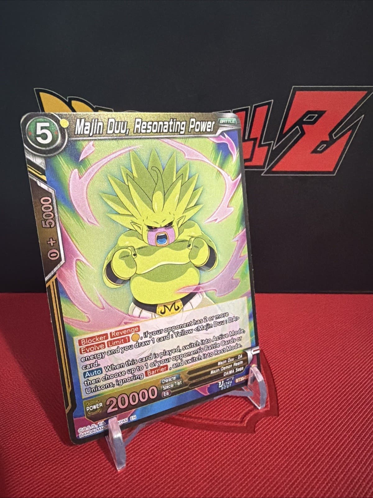 Majin Duu, Resonating Power BT30-075 Foil DBS Three Glorious Fighters - Thumbnail 3