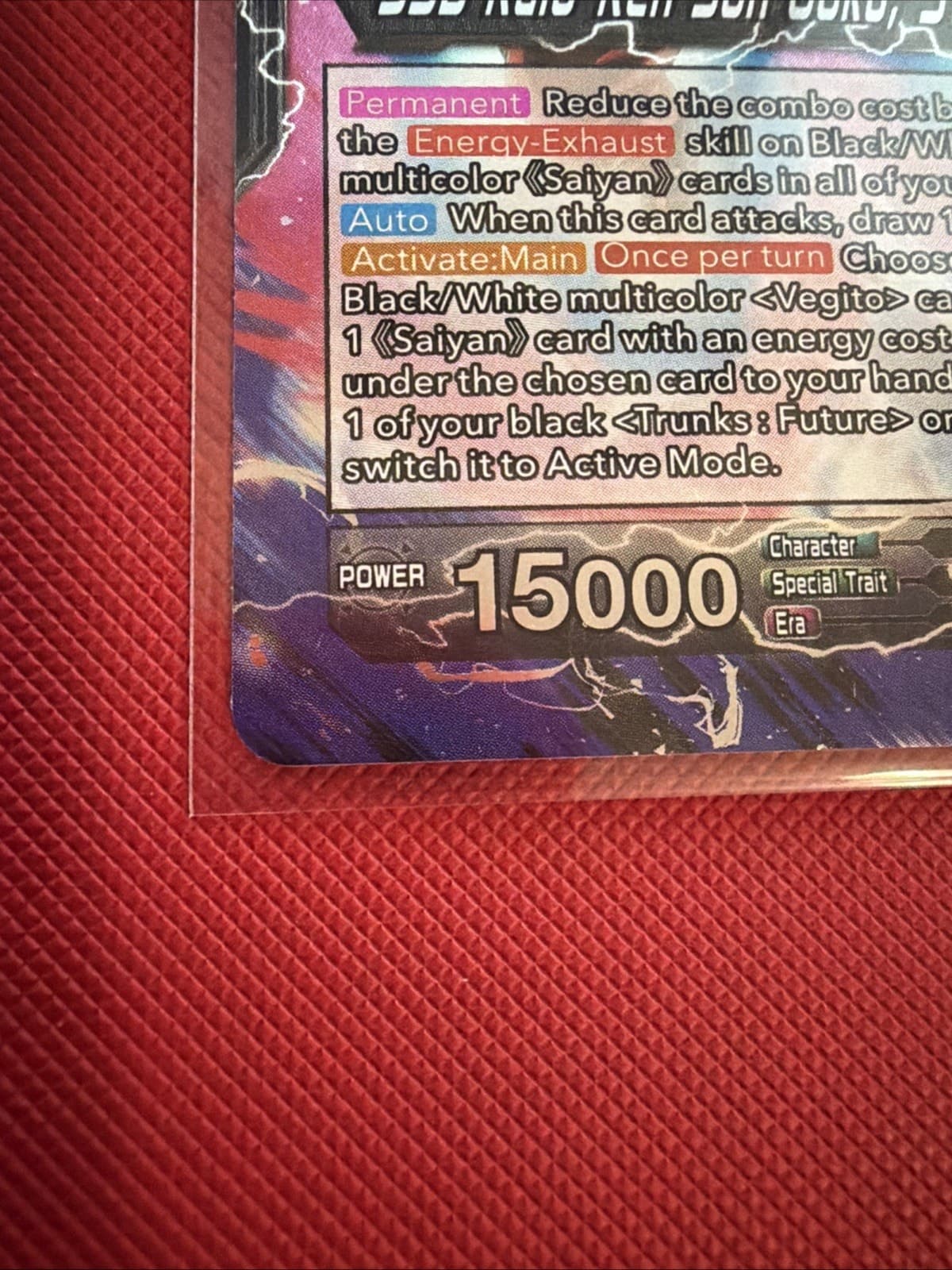 SSB Kaio-Ken Son Goku, Striking A God Foil Dragon Ball Fearsome Rivals BT29-085 - Thumbnail 3