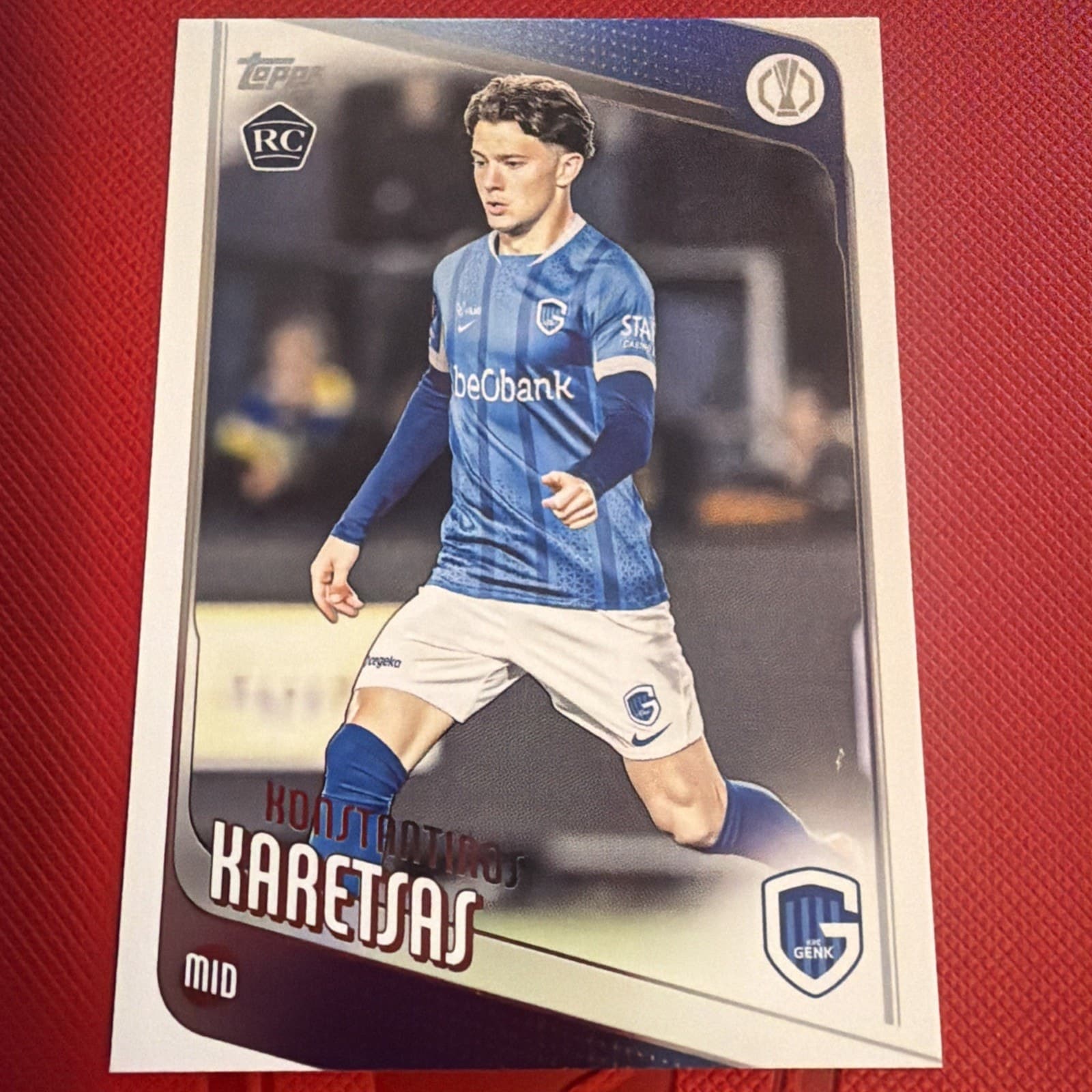 2025-26 Topps UEFA Europa League - Konstantinos Karetsas Rookie #150 KRC Genk - Image 1