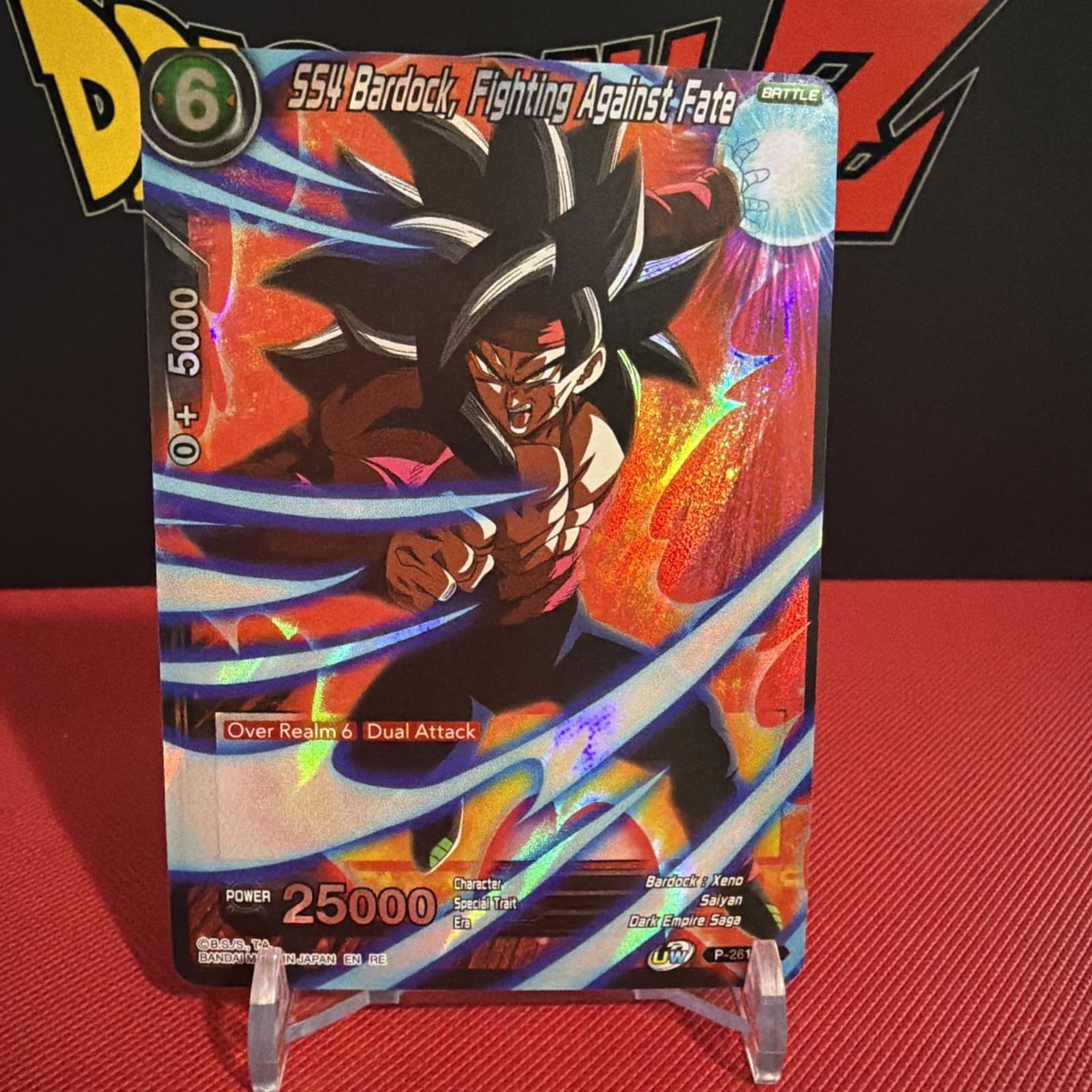 DBS TCG: SS4 Bardock, Fighting Against Fate P-261 (PR) - Foil - Image 1